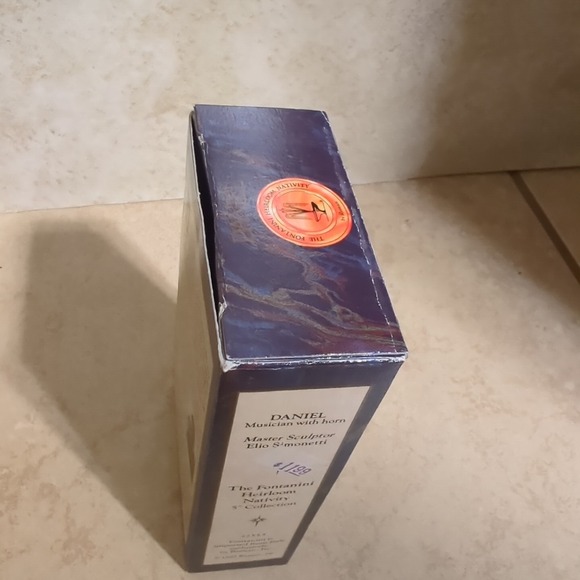 Fontanini Roman 1992 Daniel Musician with horn 52553 Heirloom Nativity Figure 5" - Picture 6 of 6